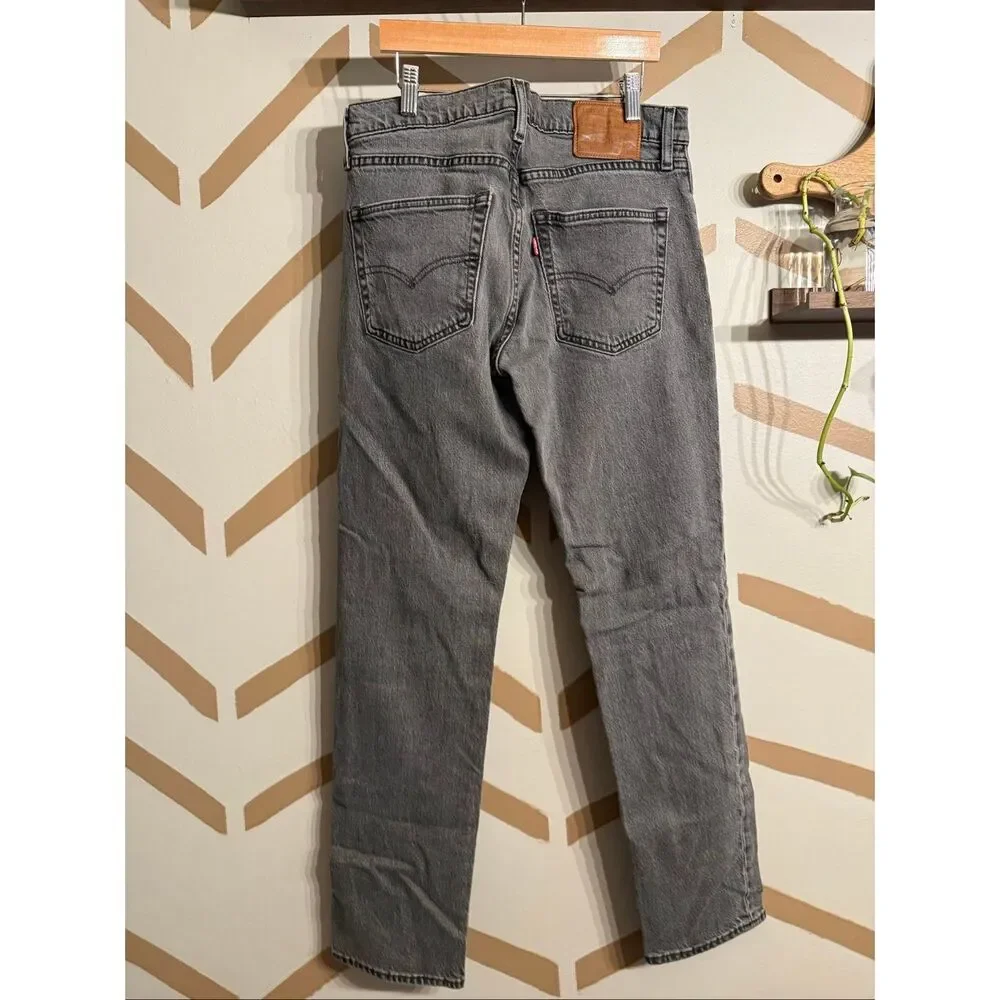 Levi's 511 Grey Zip Fly Slim Fit Mid-rise Denim Jeans Size‎ 32 x 32
